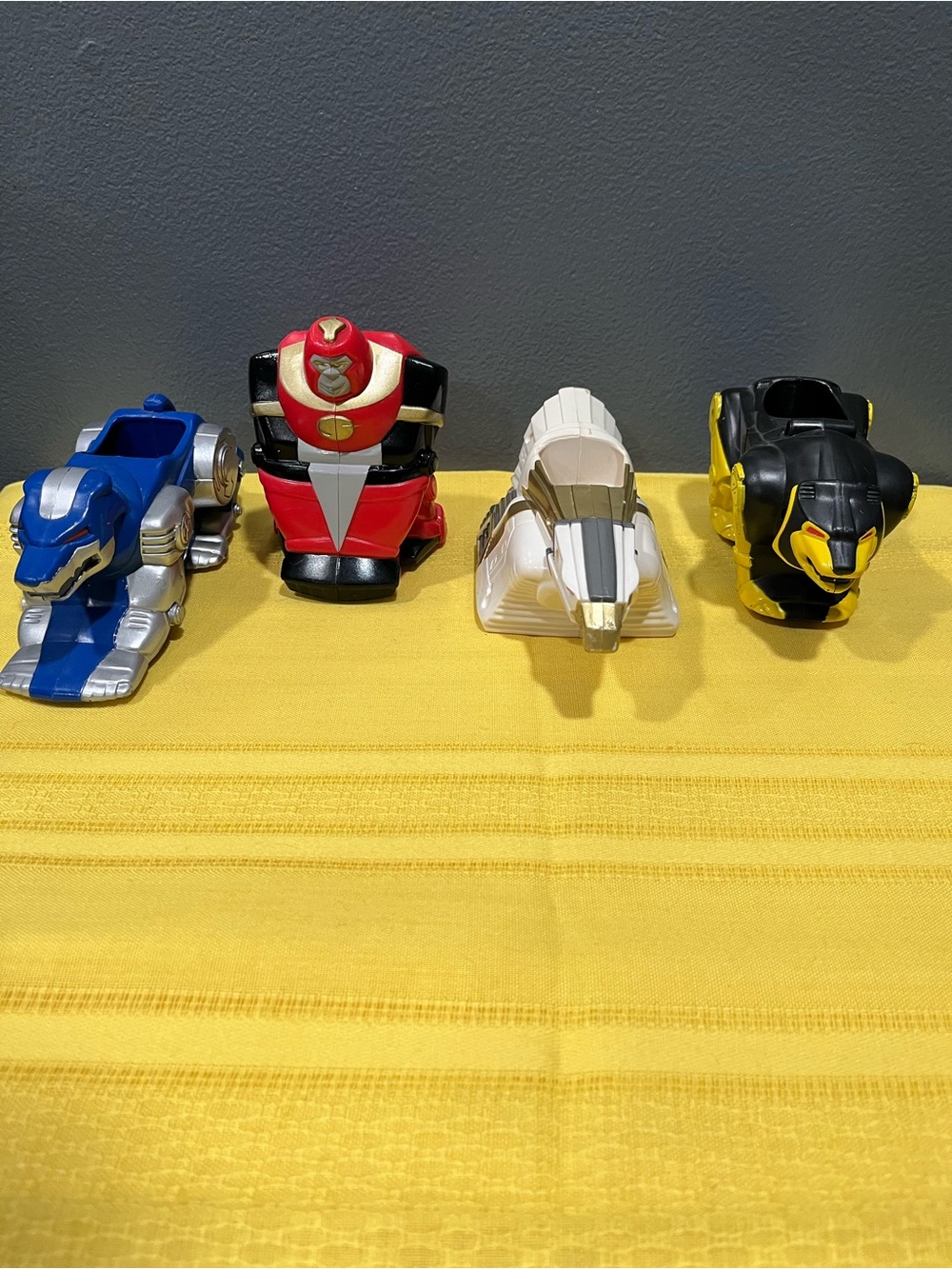 Vintage 1995 Mighty Morphin Power Rangers Movie McDonald’s Zord Lot (Set of 4)!